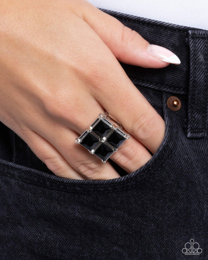 Window Whimsy - black - Paparazzi ring