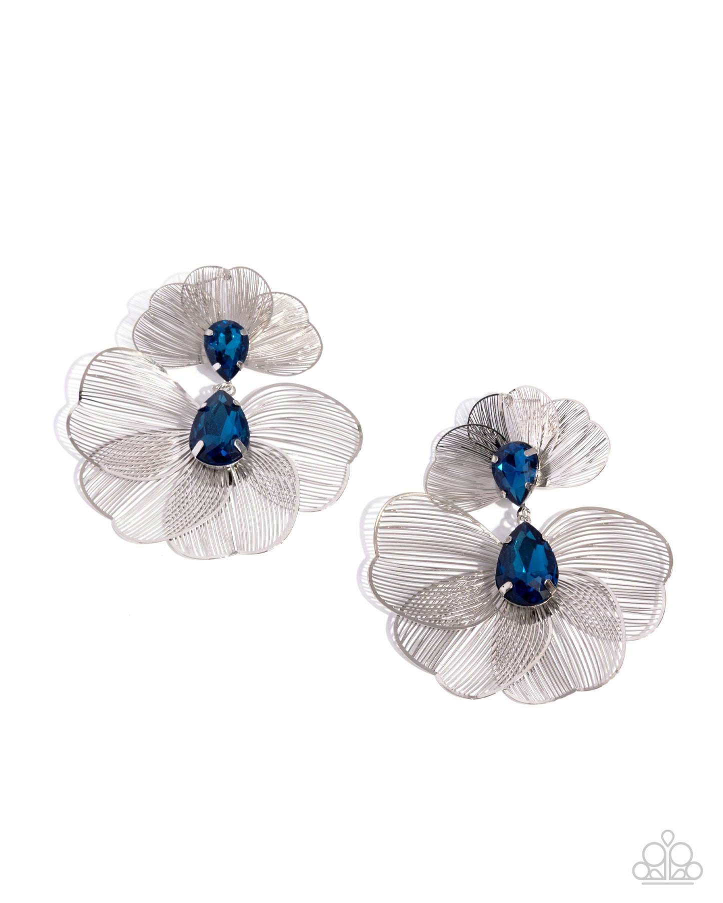 Wiry Wisdom - blue - Paparazzi earrings