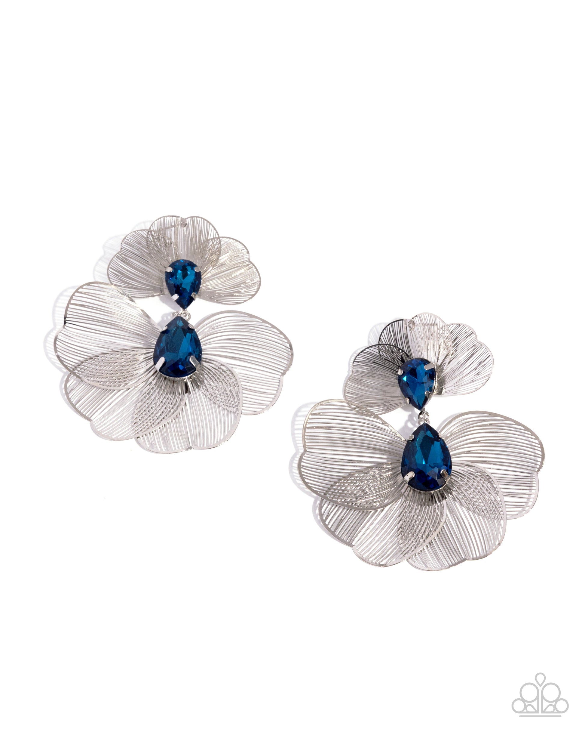 Wiry Wisdom - blue - Paparazzi earrings