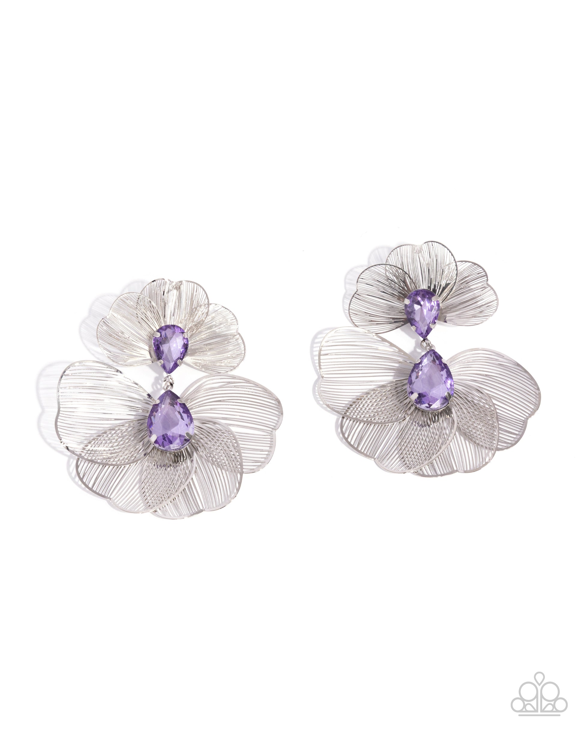 Wiry Wisdom - purple - Paparazzi earrings