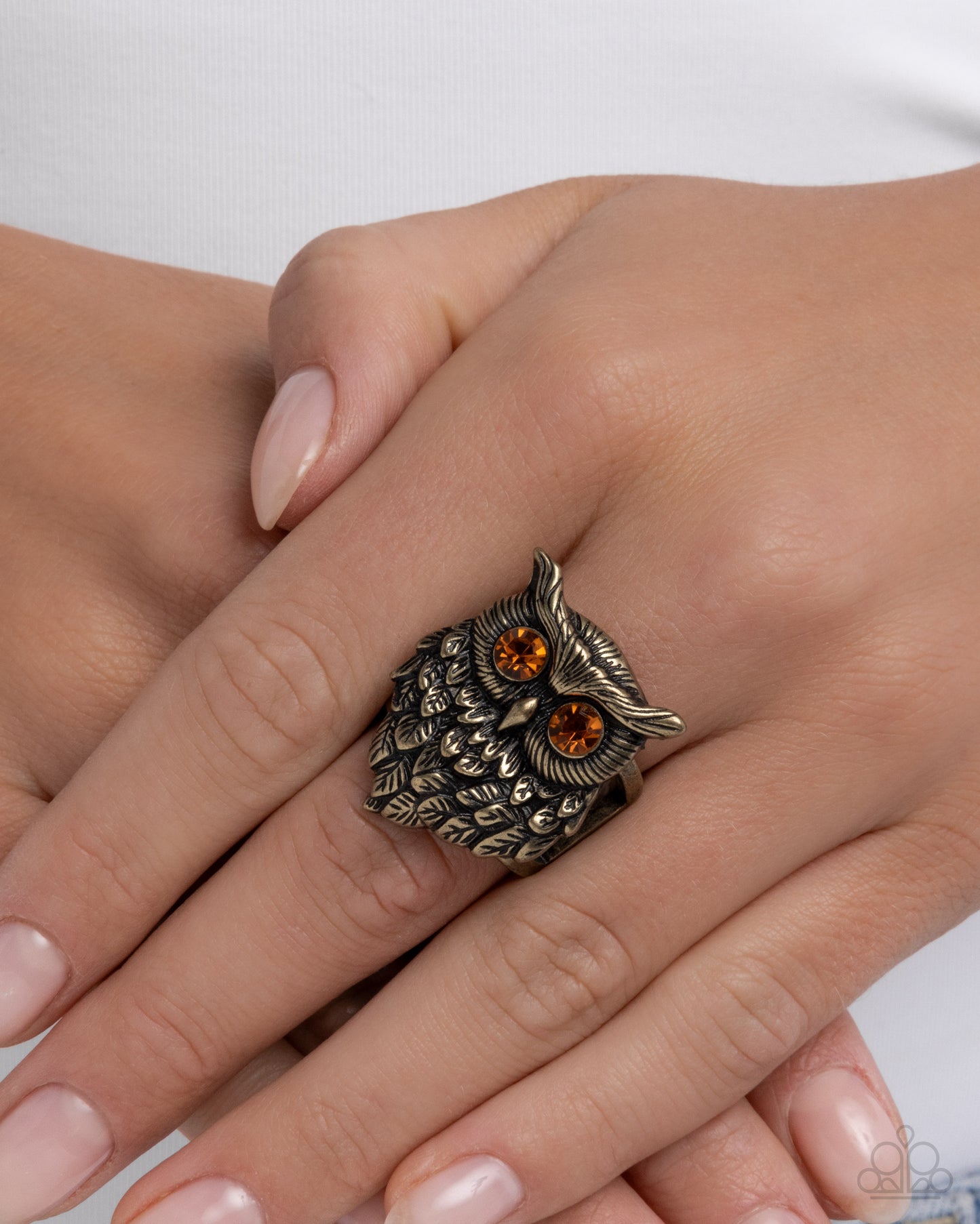 Wisest of Them All - brass - Paparazzi ring