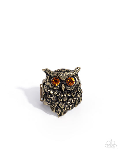 Wisest of Them All - brass - Paparazzi ring