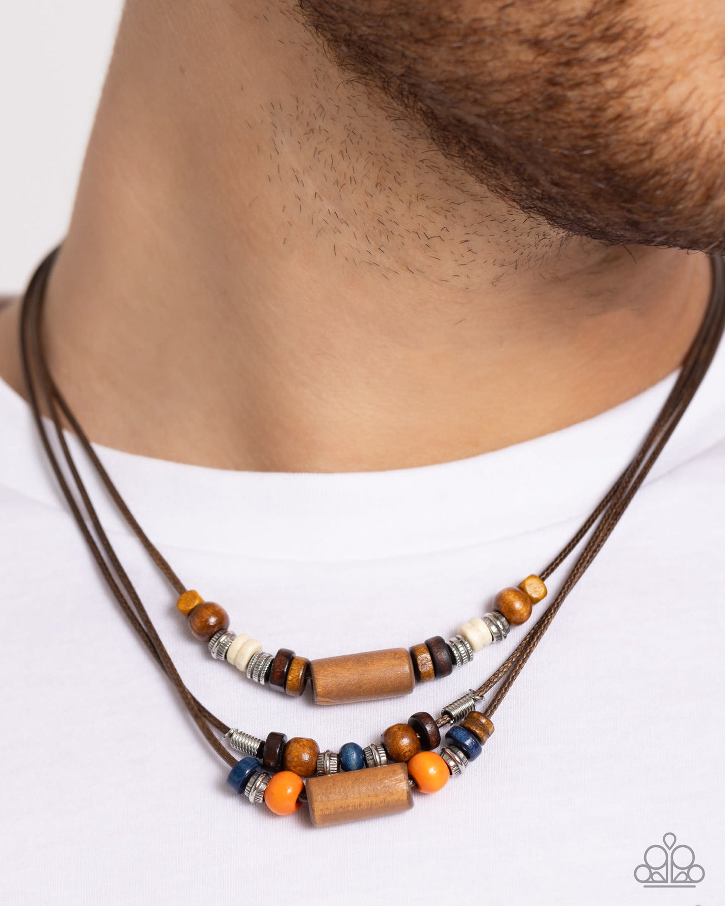 Wish You WOOD - orange - Paparazzi MENS necklace