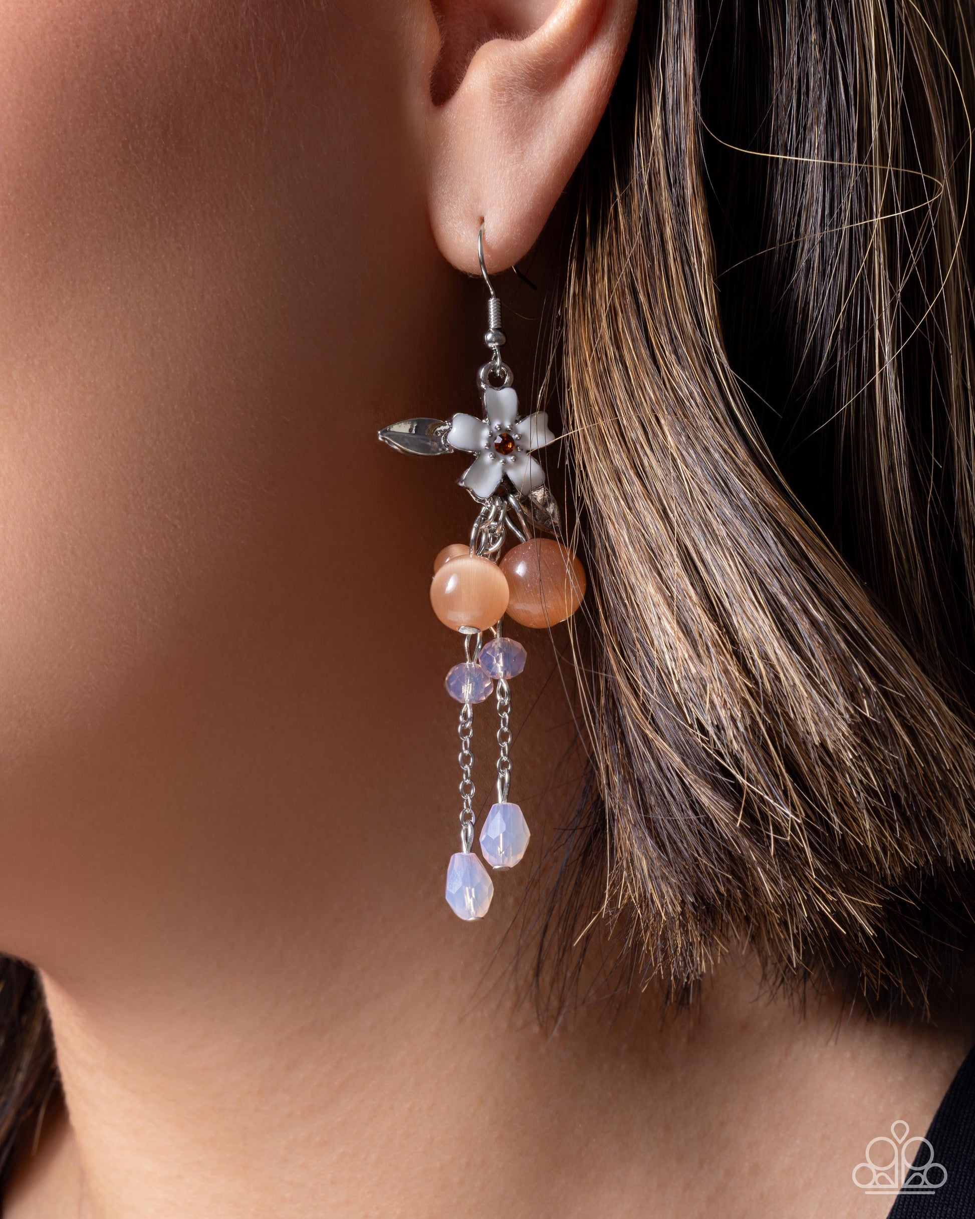 Wishful Whisper - orange - Paparazzi earrings
