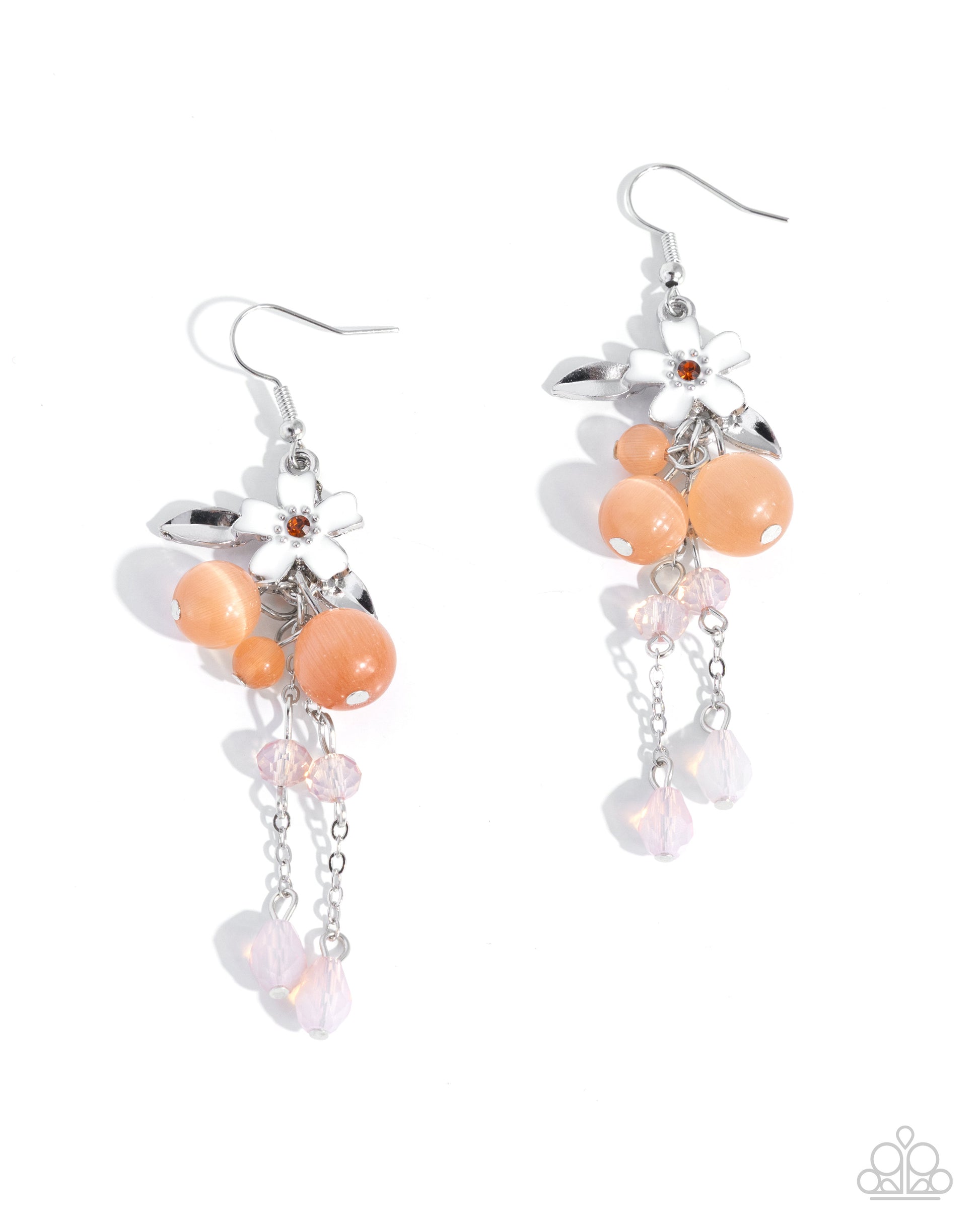 Wishful Whisper - orange - Paparazzi earrings
