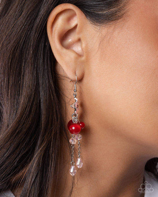 Wishful Whisper - red - Paparazzi earrings