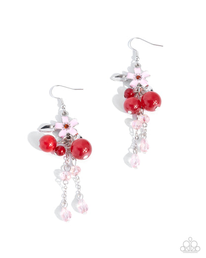 Wishful Whisper - red - Paparazzi earrings