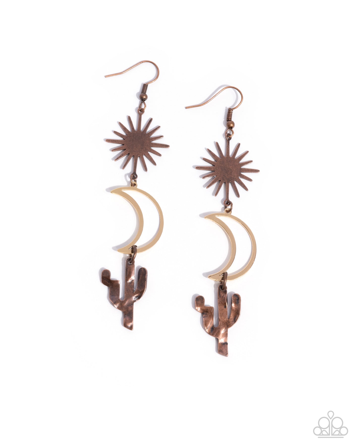 Wishfully Western - copper - Paparazzi earrings