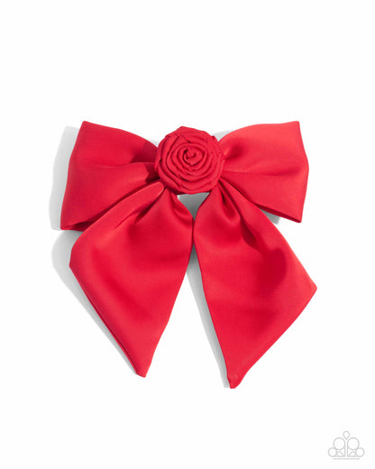 Wistful Wonder - red - Paparazzi hair clip