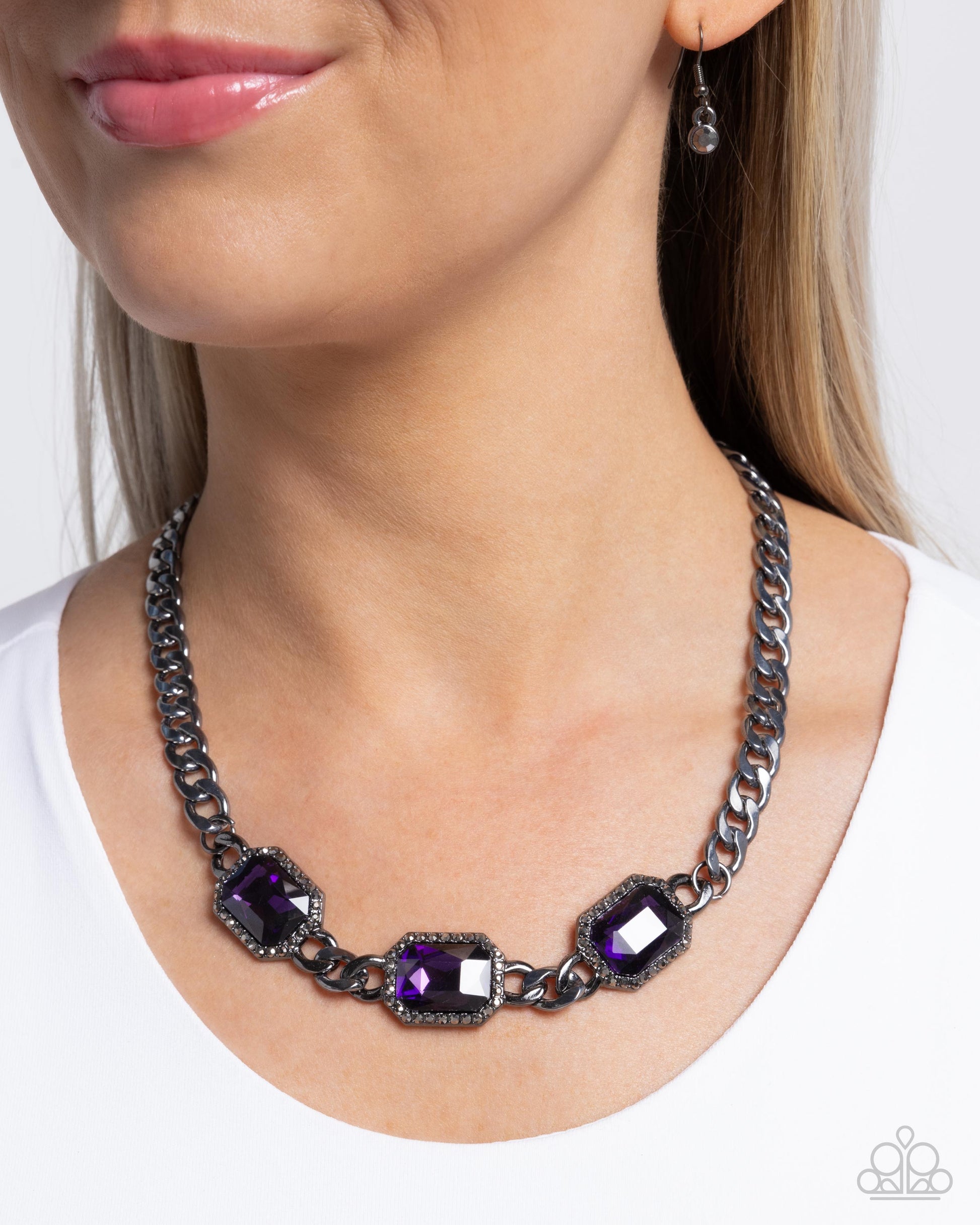 Without Delay - purple - Paparazzi necklace