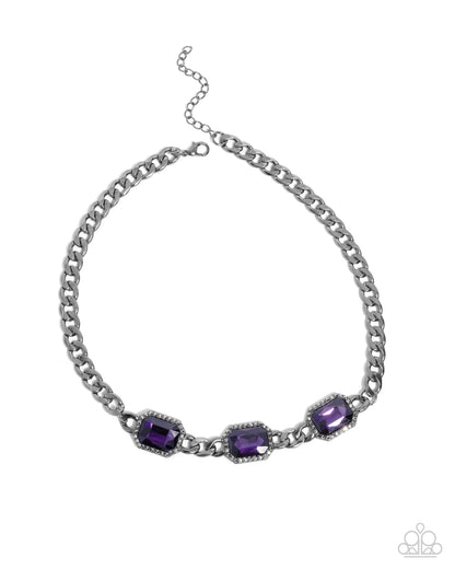 Without Delay - purple - Paparazzi necklace