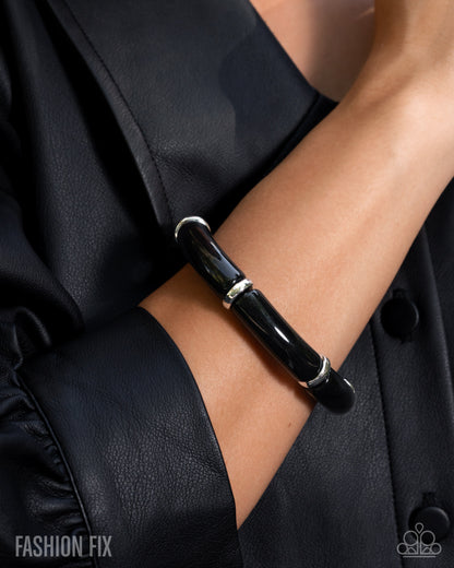 Wondrous Winter - black - Paparazzi bracelet