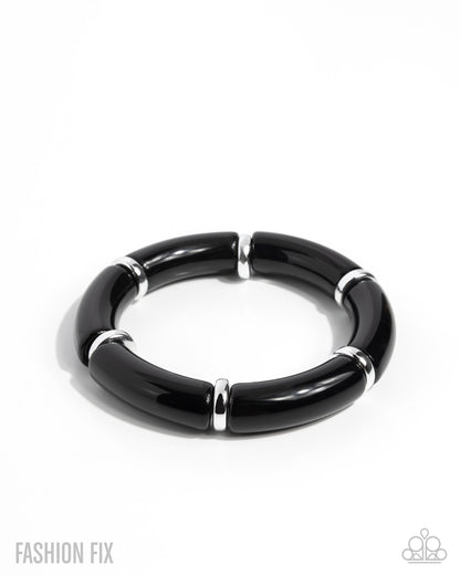 Wondrous Winter - black - Paparazzi bracelet