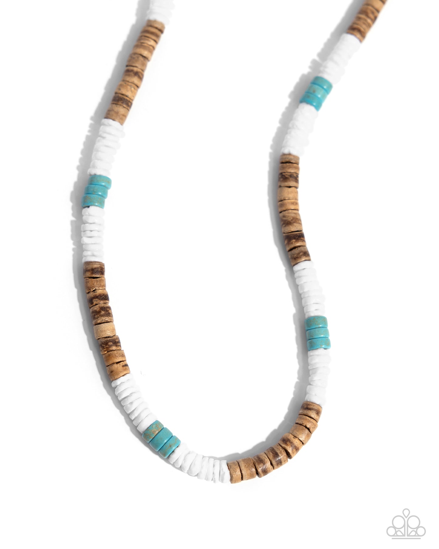 Wood Wardrobe - blue - Paparazzi MENS necklace
