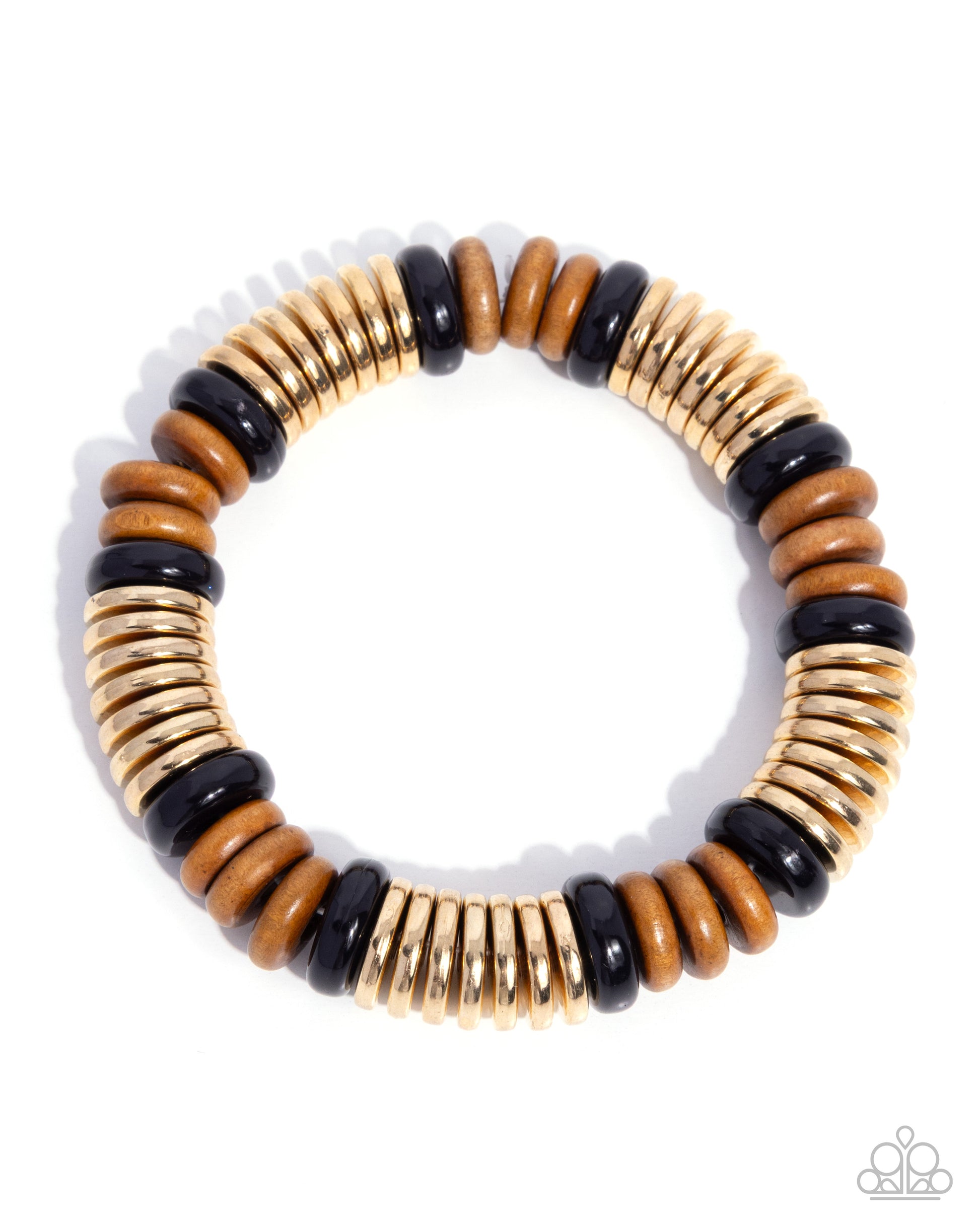 Wood Work - black - Paparazzi bracelet