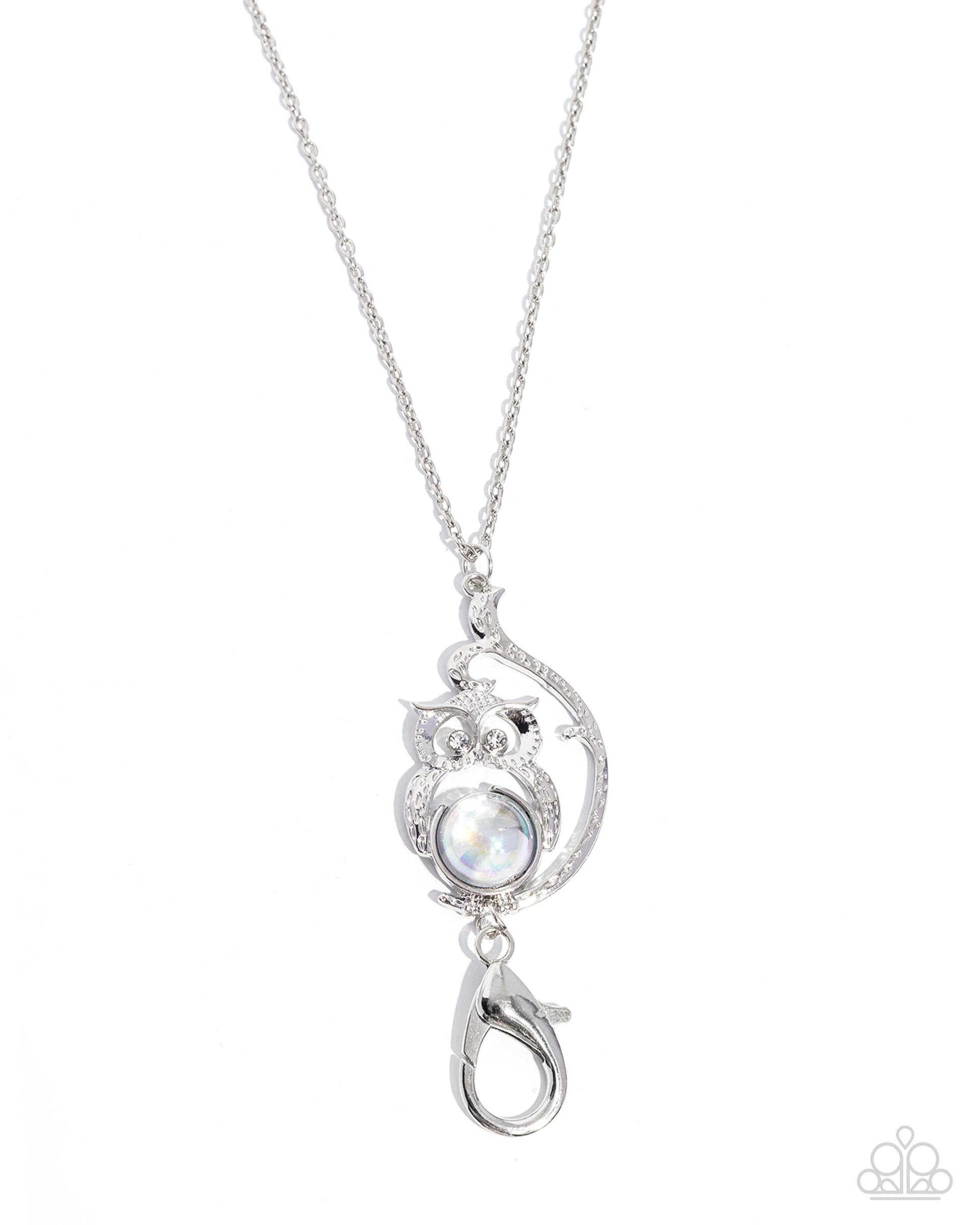 Word to the Wise - white - Paparazzi LANYARD necklace