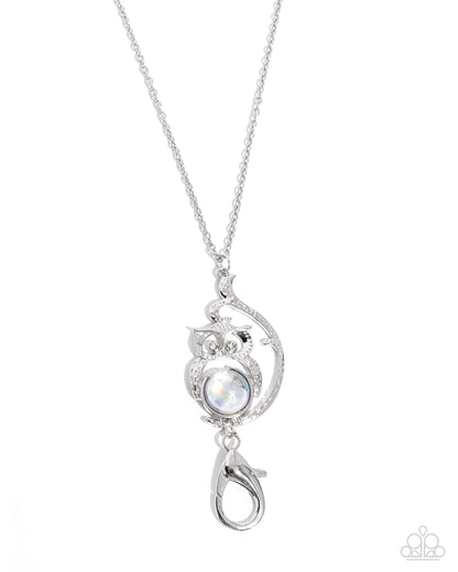 Word to the Wise - white - Paparazzi LANYARD necklace