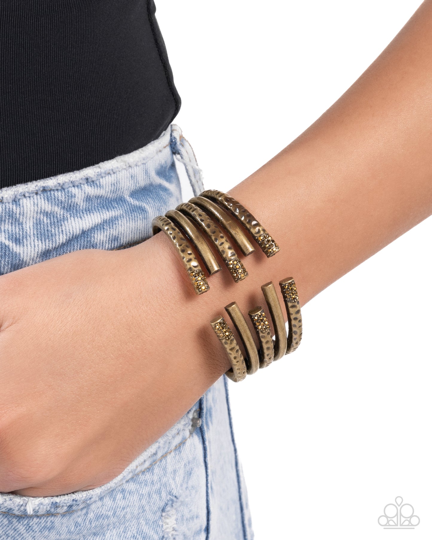 Working Wraparound - brass - Paparazzi bracelet