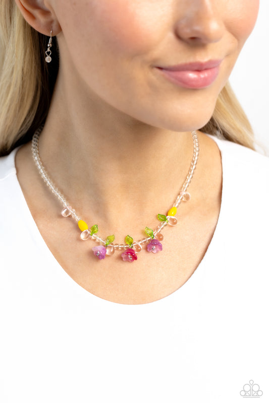 World GLASS Wonder - pink - Paparazzi necklace