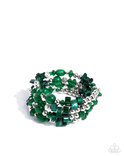 Worldwide Tour - green - Paparazzi bracelet