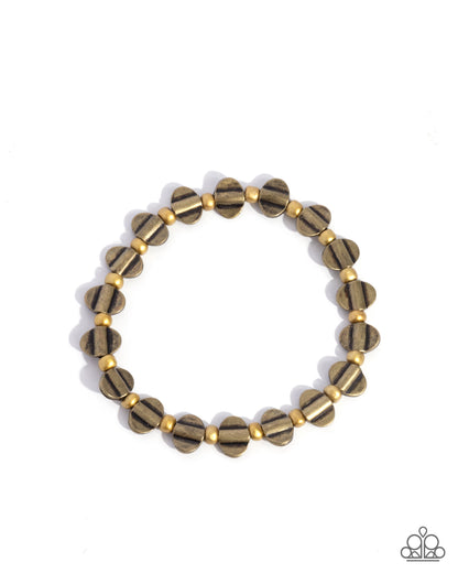 Worldwide Whimsy - brass - Paparazzi bracelet
