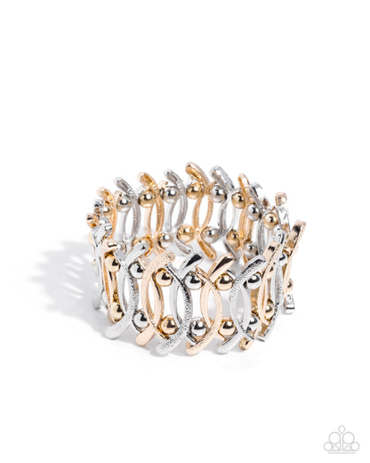 Woven Wager - multi - Paparazzi bracelet
