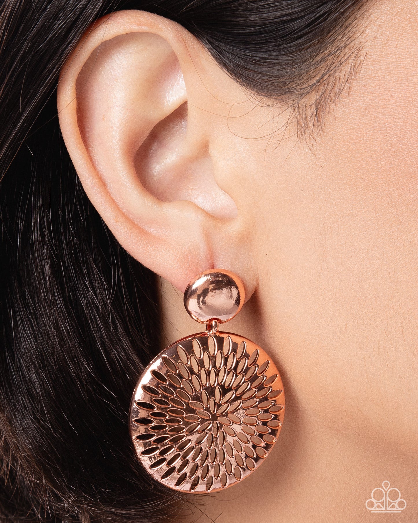 Woven Ware - copper - Paparazzi earrings