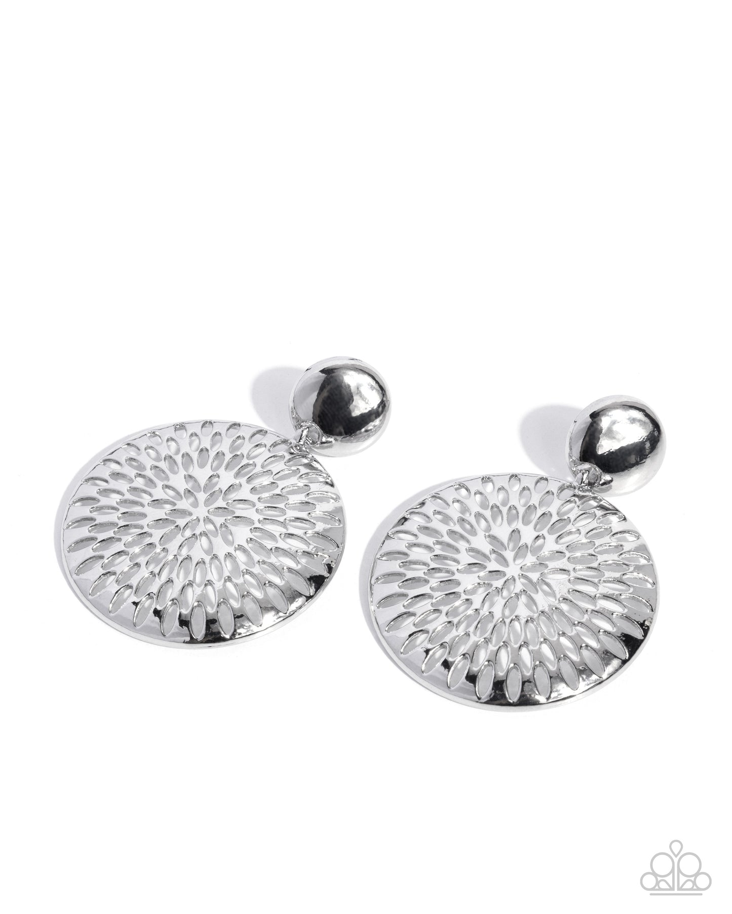 Woven Ware - silver - Paparazzi earrings