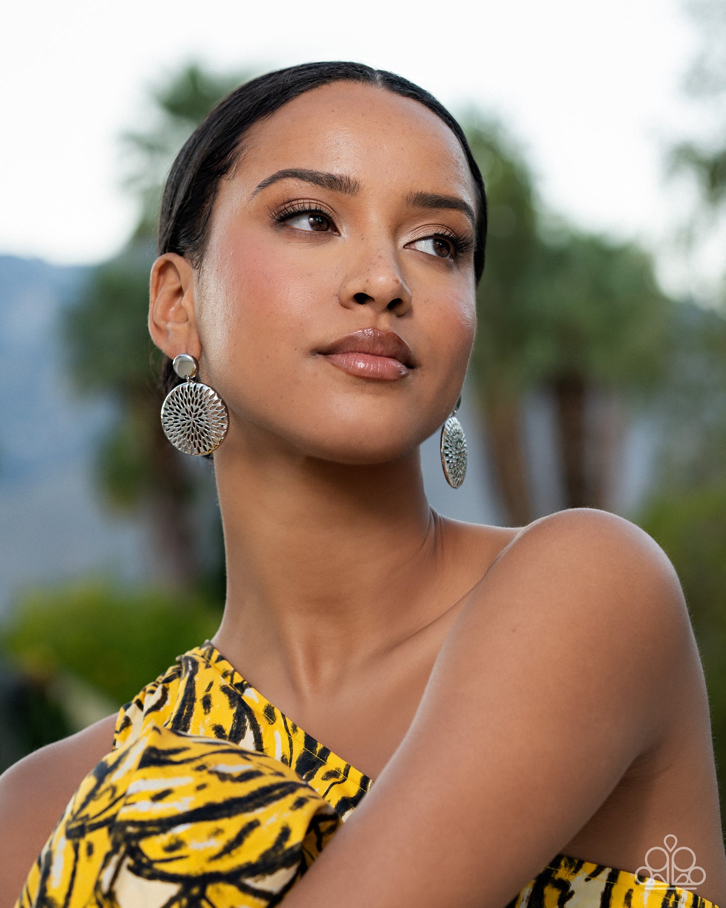 Woven Ware - silver - Paparazzi earrings