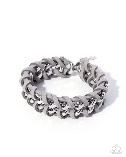 Woven Warehouse - silver - Paparazzi bracelet
