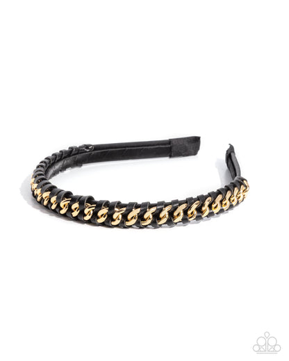 Woven Welding - black - Paparazzi headband