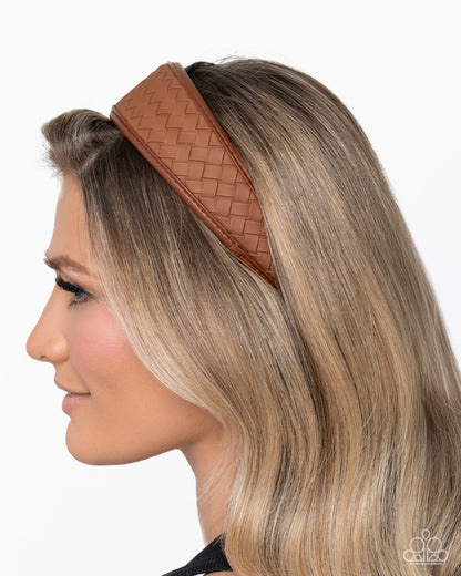 Woven Wellness - brown - Paparazzi headband