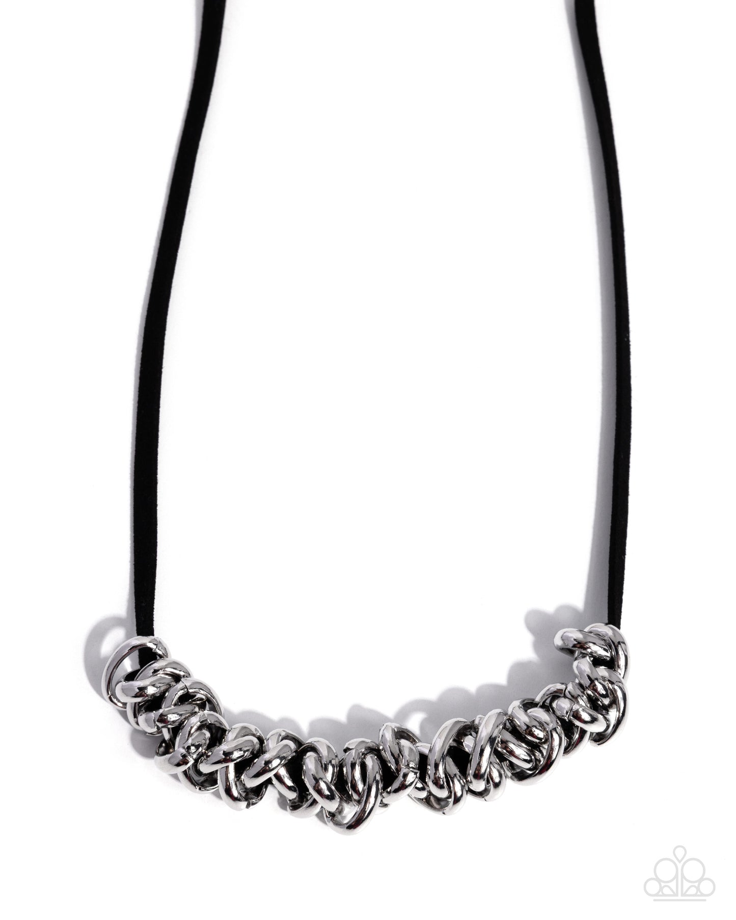 Woven Wheelhouse - black - Paparazzi necklace