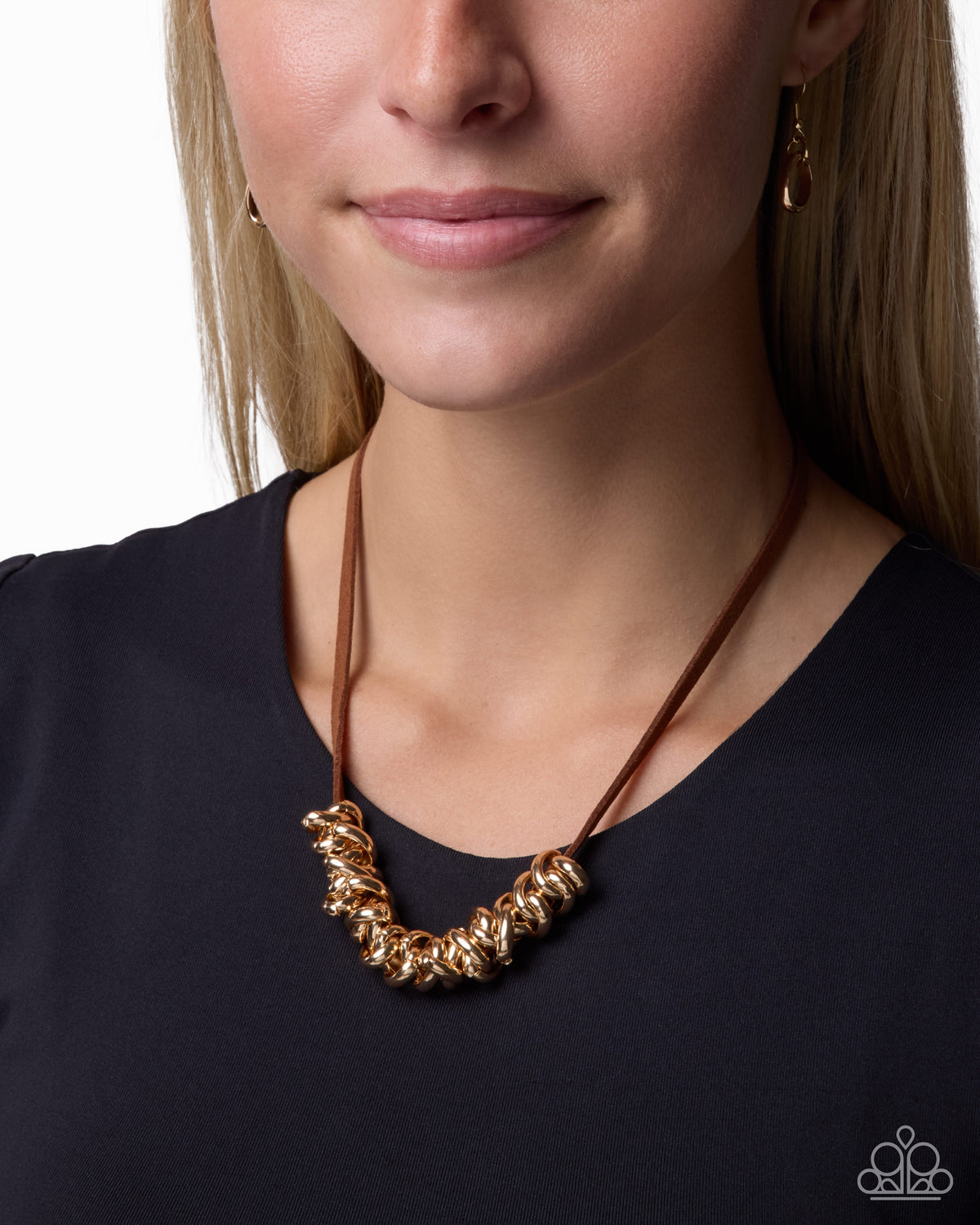 Woven Wheelhouse - gold - Paparazzi necklace