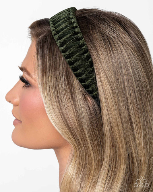 Woven Work - green - Paparazzi headband