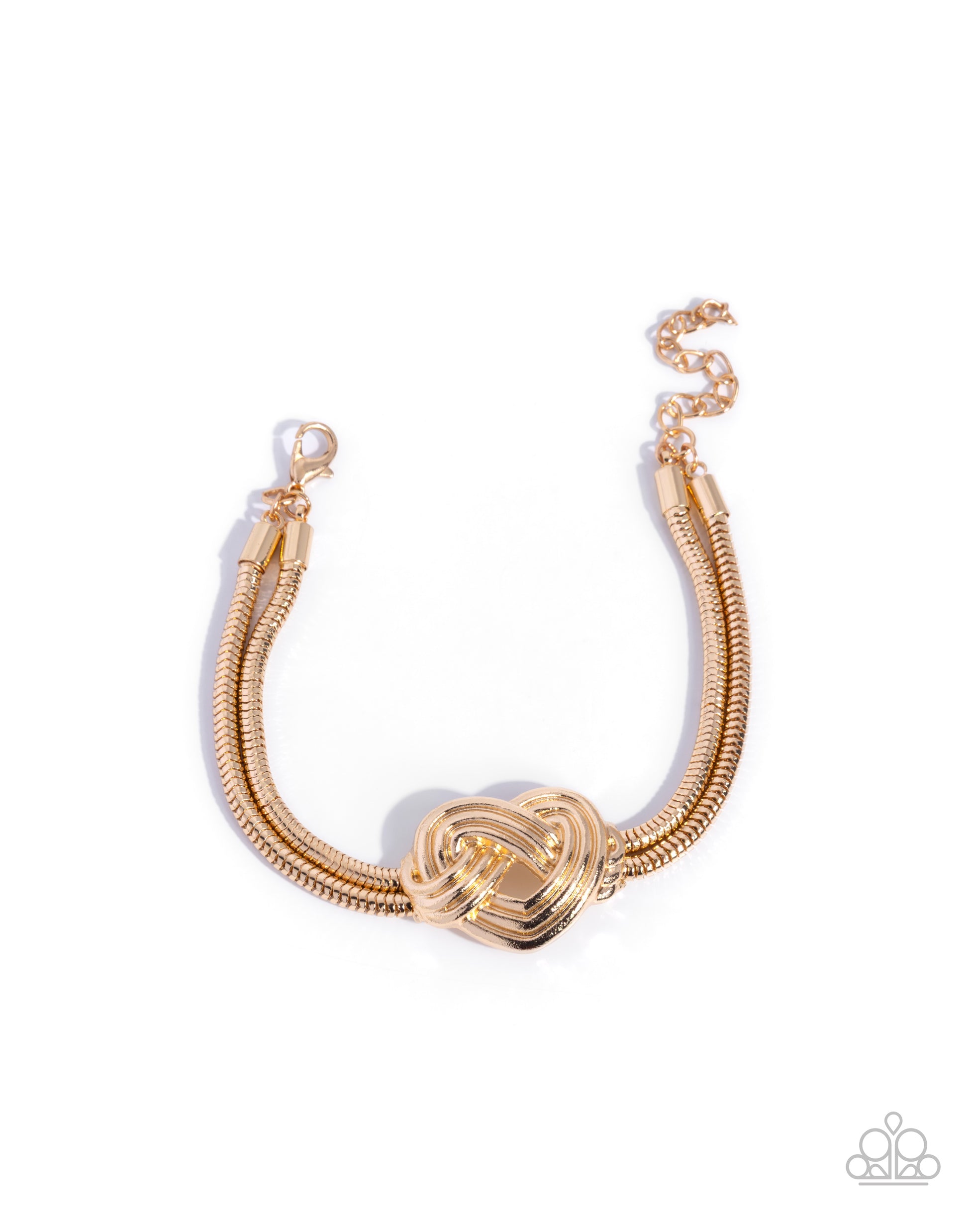 Woven Warrior - gold - Paparazzi bracelet