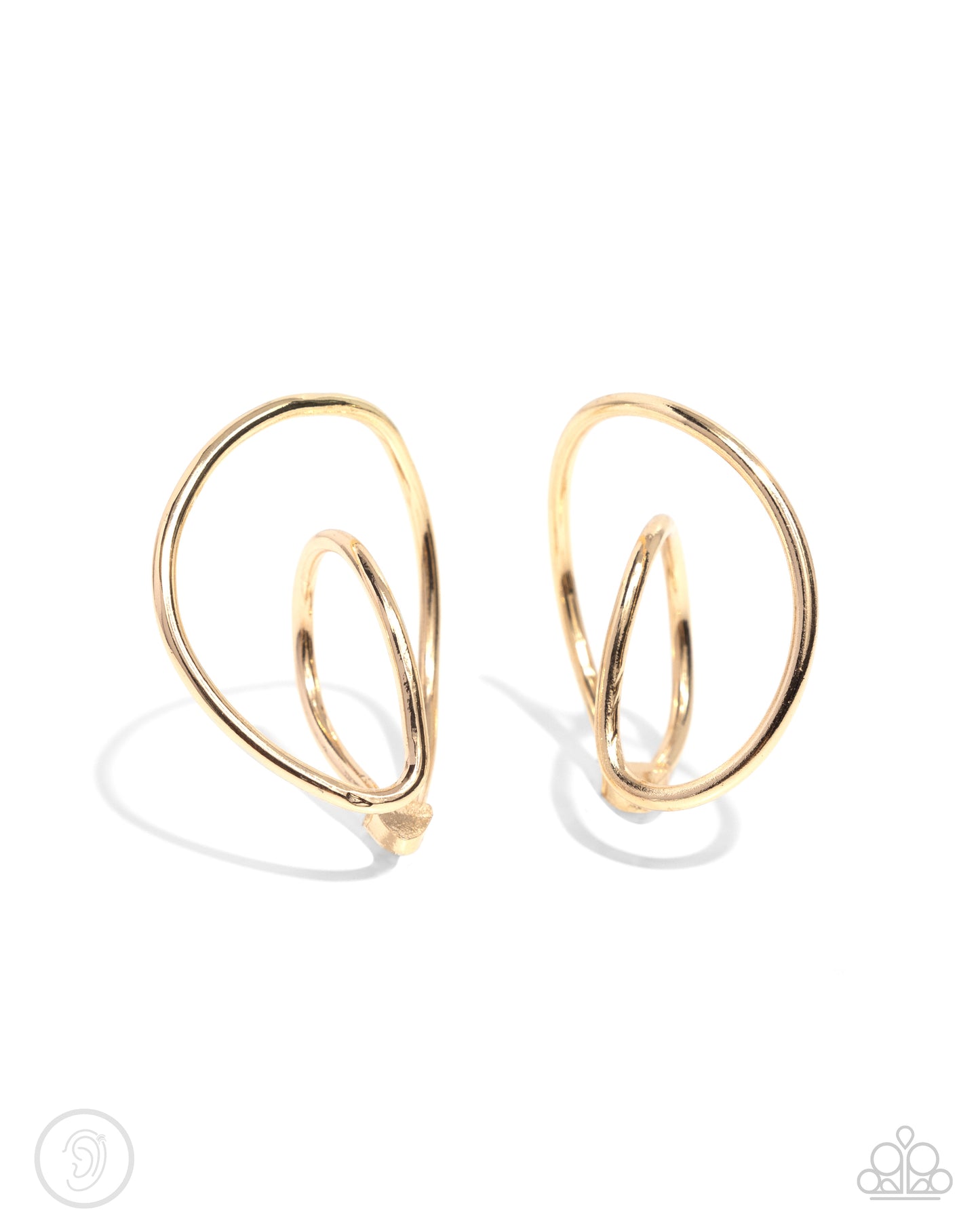 Wraparound Whimsy - gold - Paparazzi ear cuff