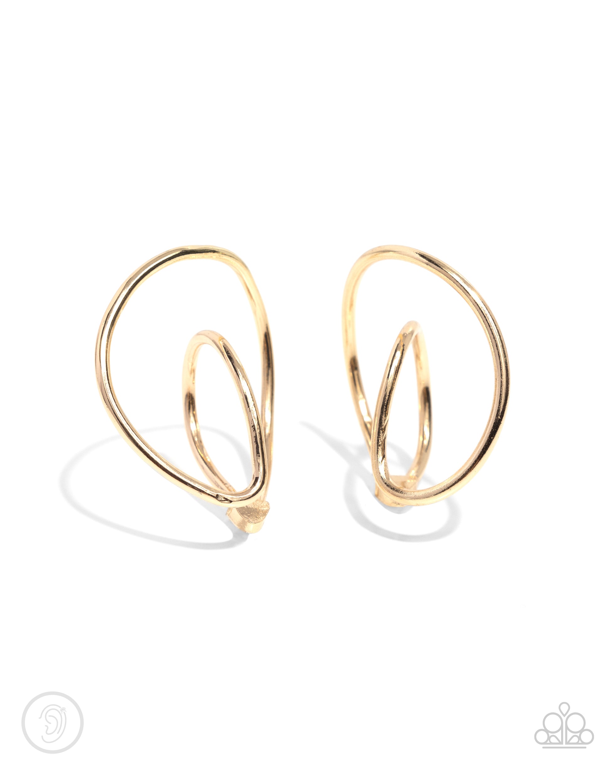 Wraparound Whimsy - gold - Paparazzi ear cuff