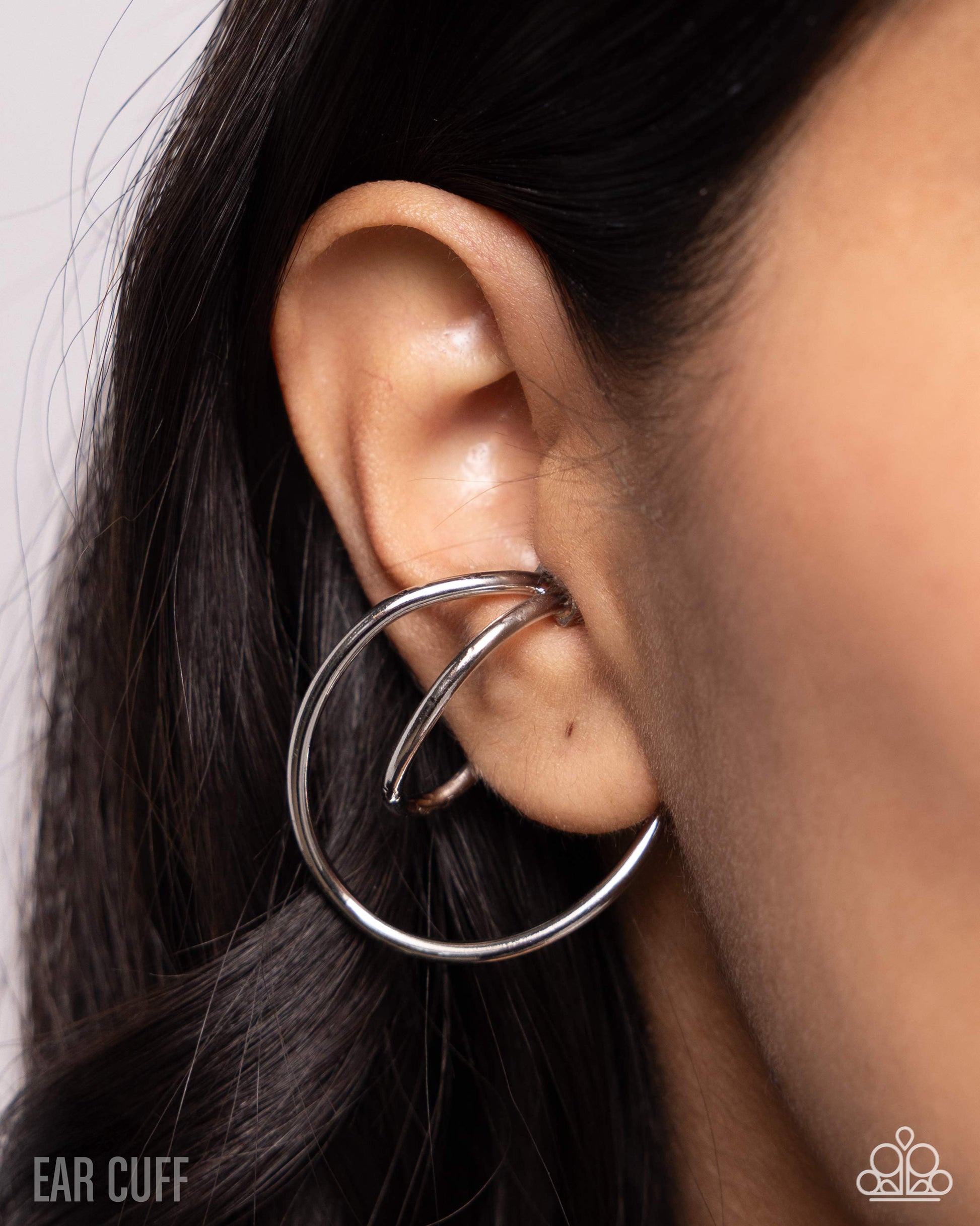 Wraparound Whimsy - silver - Paparazzi ear cuff