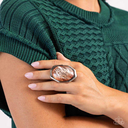 Wrapped Wardrobe - brown - Paparazzi ring