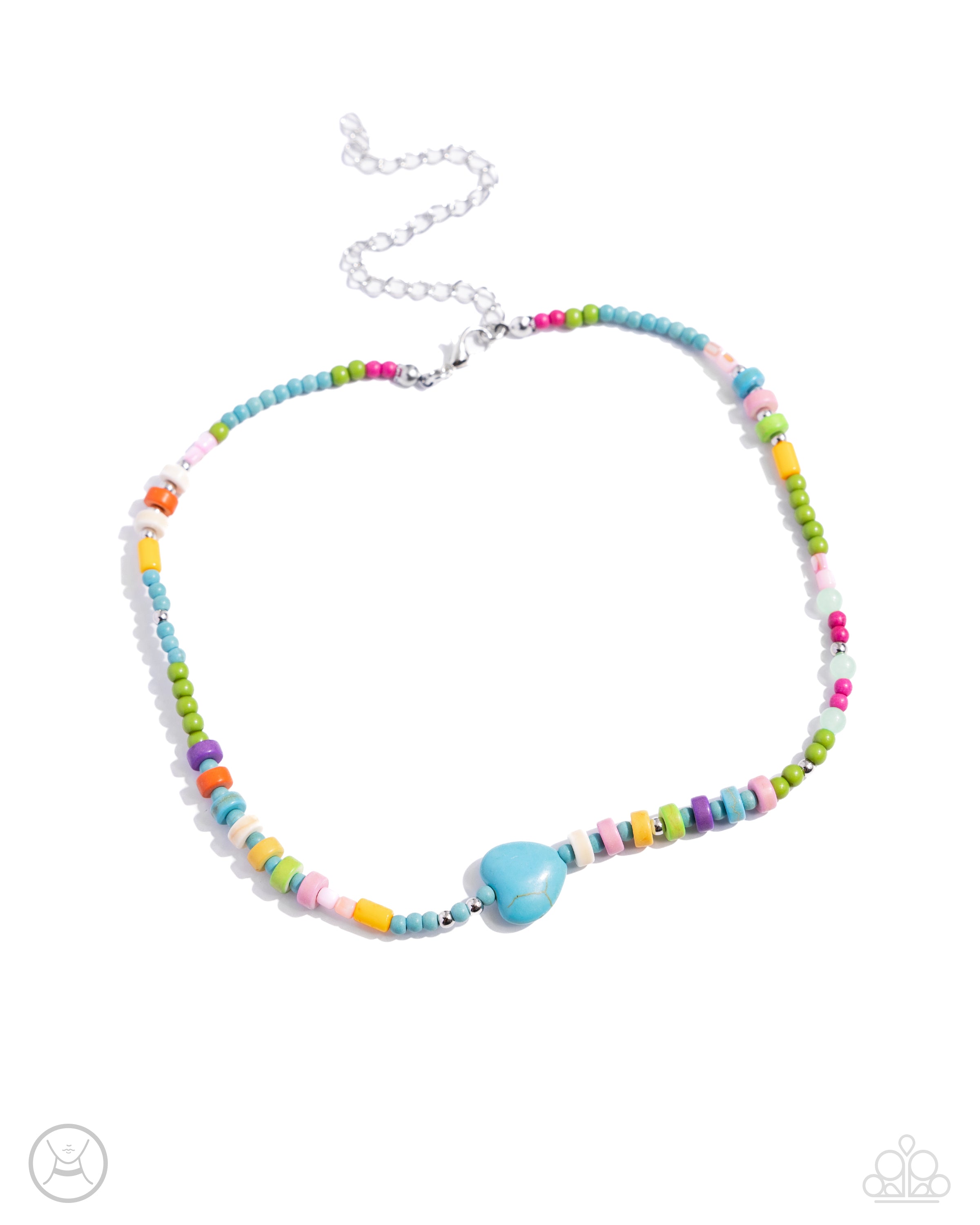 oops ネックレス　青　ポーカーズy2k punkandyo fti Y2K Energy - blue - Paparazzi necklace – JewelryBlingThing