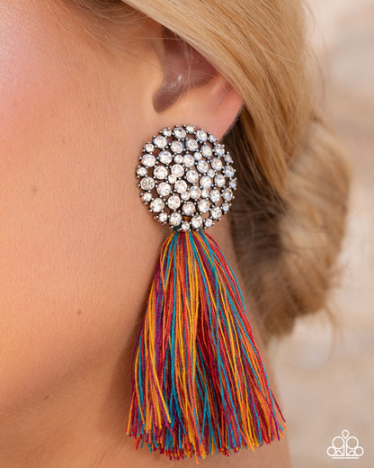 Yarn Yearbook - multi - Paparazzi earrings