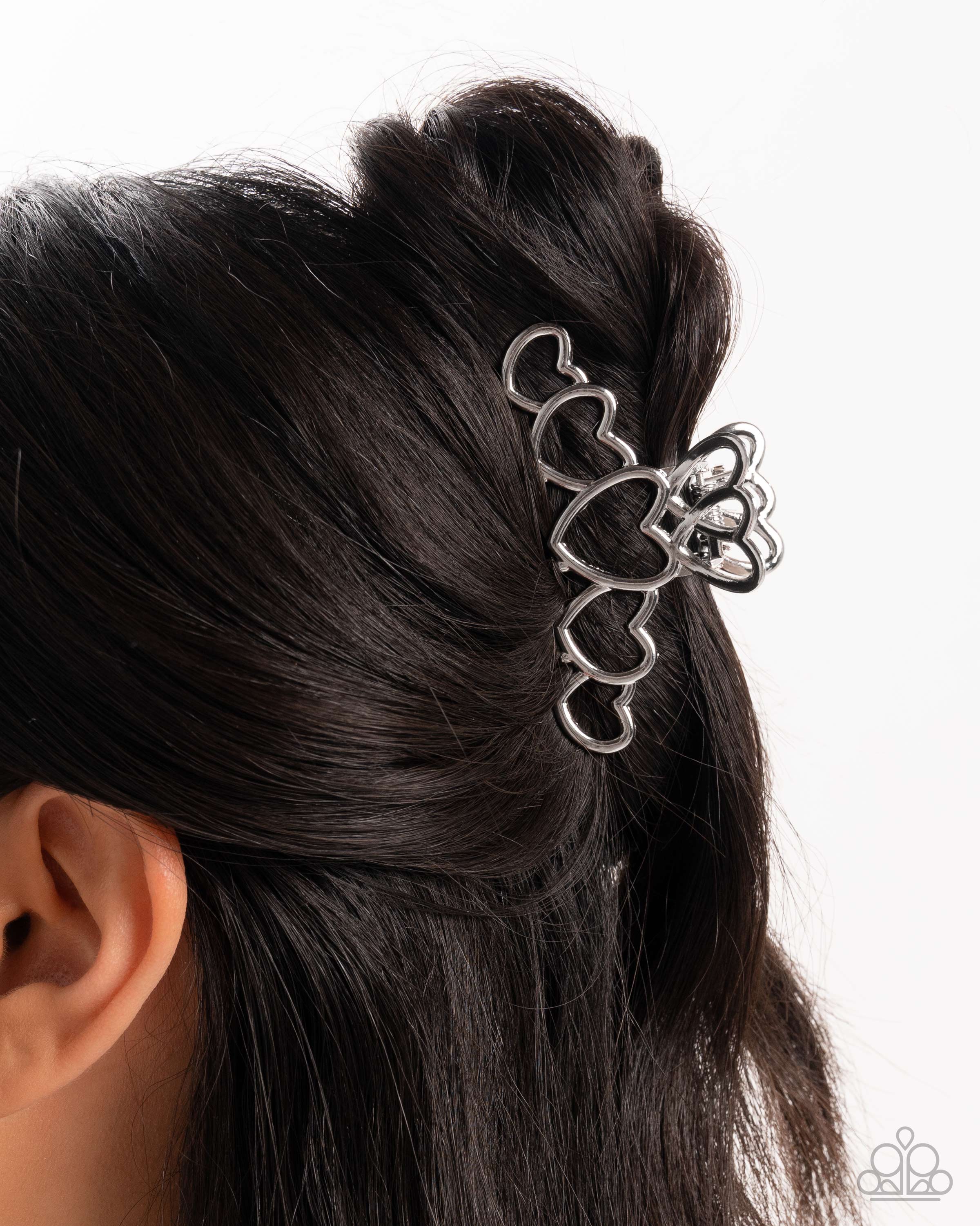 You're Still The One - silver - Paparazzi hair clip