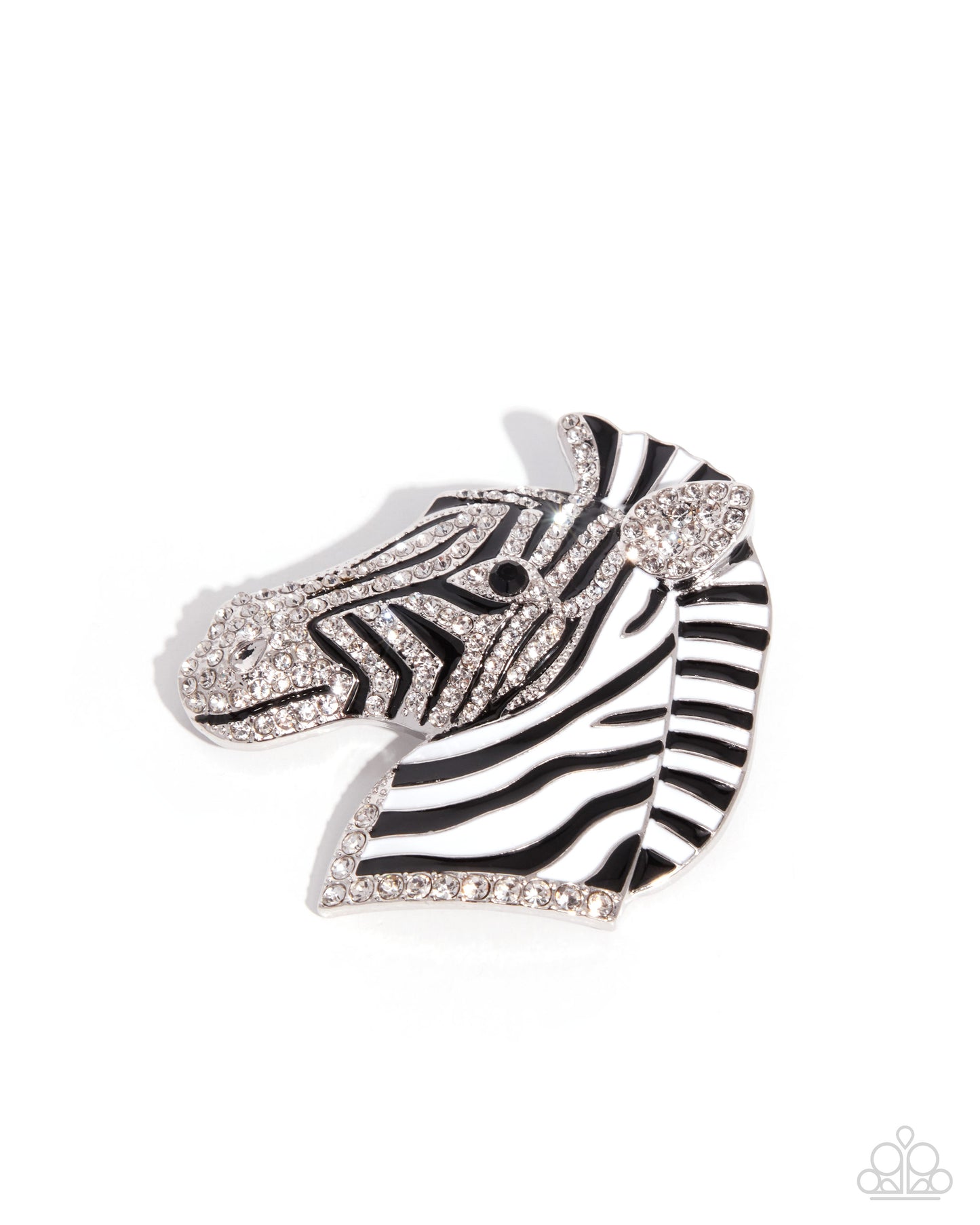 Zebra Pen - black - Paparazzi brooch