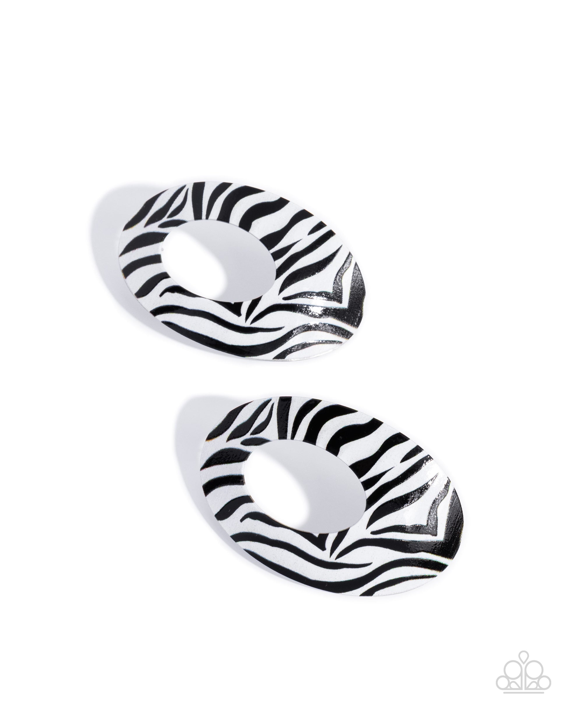 Zebra Style - multi - Paparazzi earrings