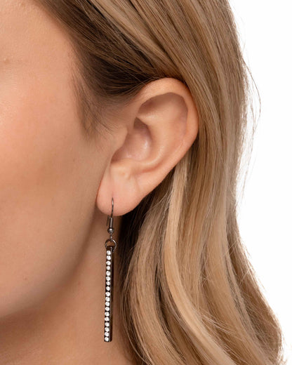 Zipper Zeal - black - Paparazzi necklace