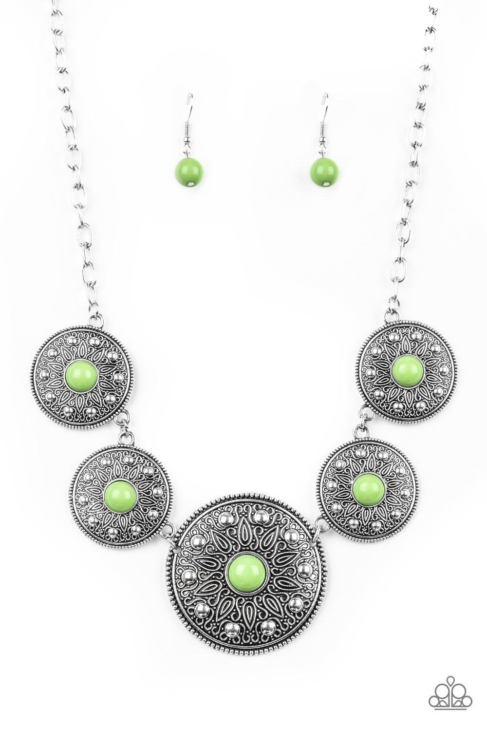 Hey SOL Sister - green - Paparazzi necklace