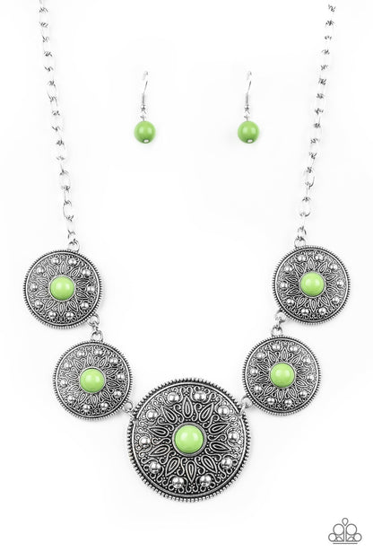 Hey SOL Sister - green - Paparazzi necklace