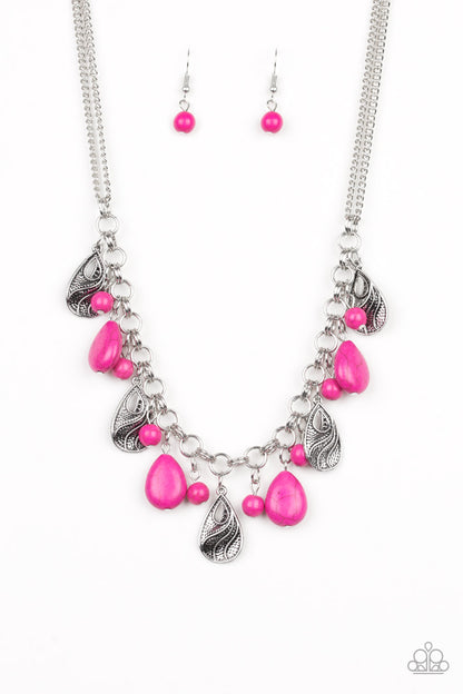 Terra Tranquility - pink - Paparazzi necklace