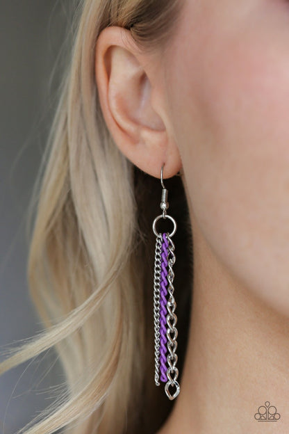 Industrial Vibrance - purple - Paparazzi necklace